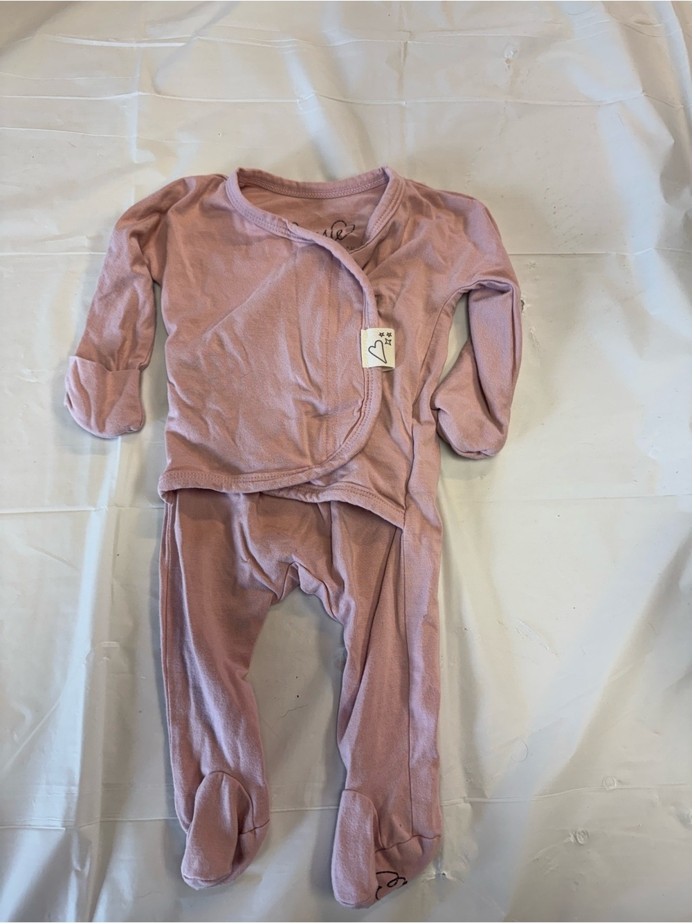 Bonsie Pink Infant Footed Pajama Set